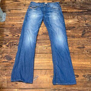 Vintage Y2K True Religion Billy Bootcut Jeans Mens Size 32 Backflaps Made In USA
